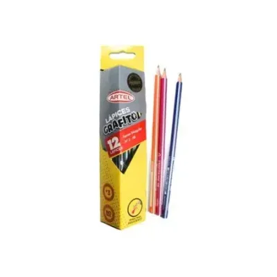 Lápiz Grafito Hb2 Triangular Artel Caja 12 Unds.