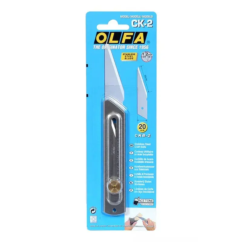 Cuchillo Inoxidable Ck-2 Olfa Para Tallar Madera