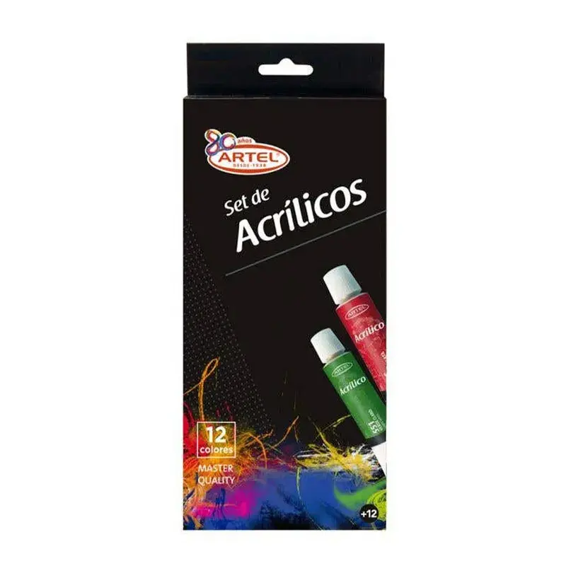 Set AcrÃlicos 12 Colores 12ml. Artel