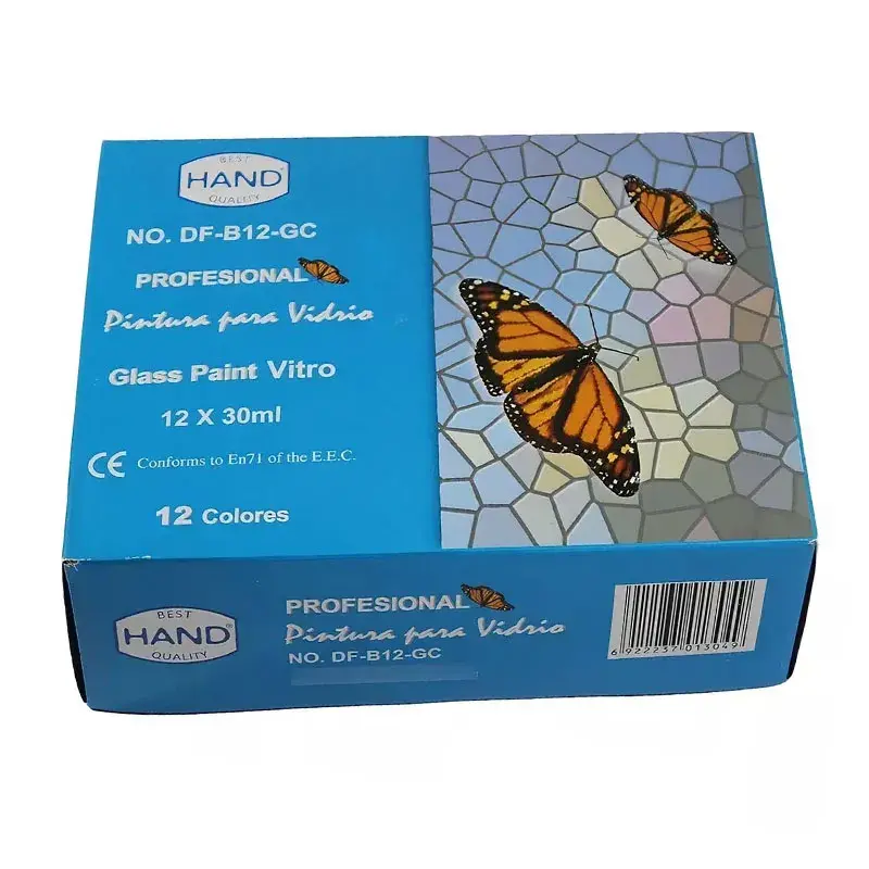 Pintura Para Vidrio 12 Colores