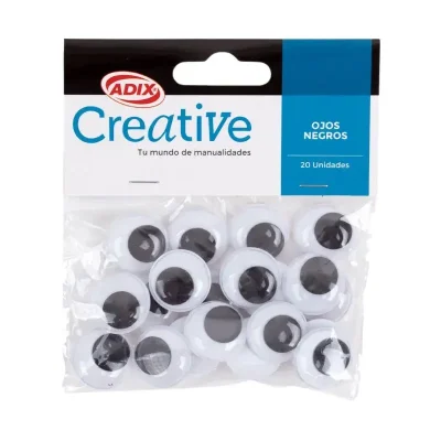 Ojitos 20Mm 20Un Negro Creative