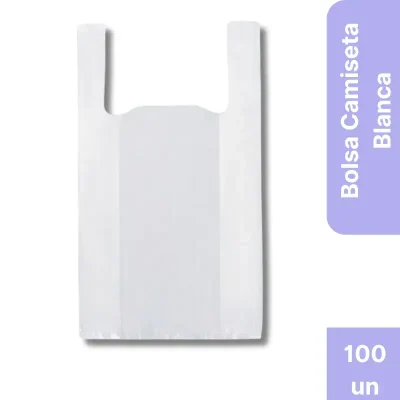 Bolsa Camiseta 60X70 Blanca