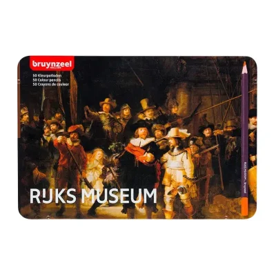 Set 50 Lápices Color Caja Metal Rijks Museum Bruynzeel