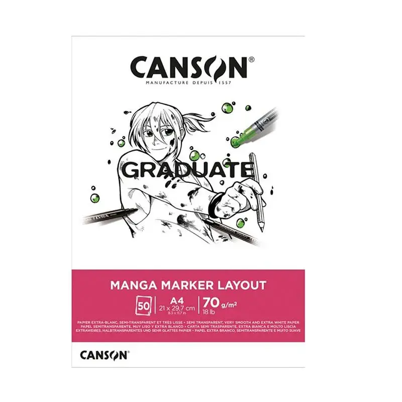 Pad Manga Marker Layout A4 50Hjs 70Grs Canson