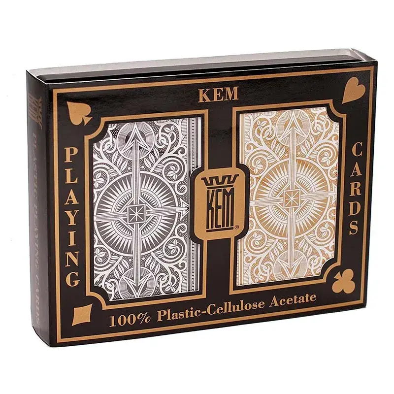 Naipe Ingles Póker Arrow Kem Original Usa 2 Mazos Jumbo