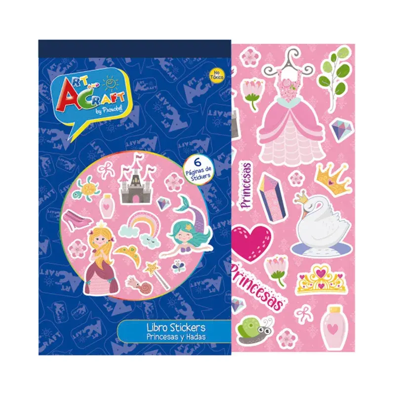 Libro Stickers Princesas Y Hadas Art&Craft