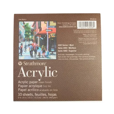 Pad Acrilico 15.2X15.2 400Grs 10Hjs Strathmore