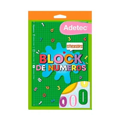 Block De Números Stickers Adetec