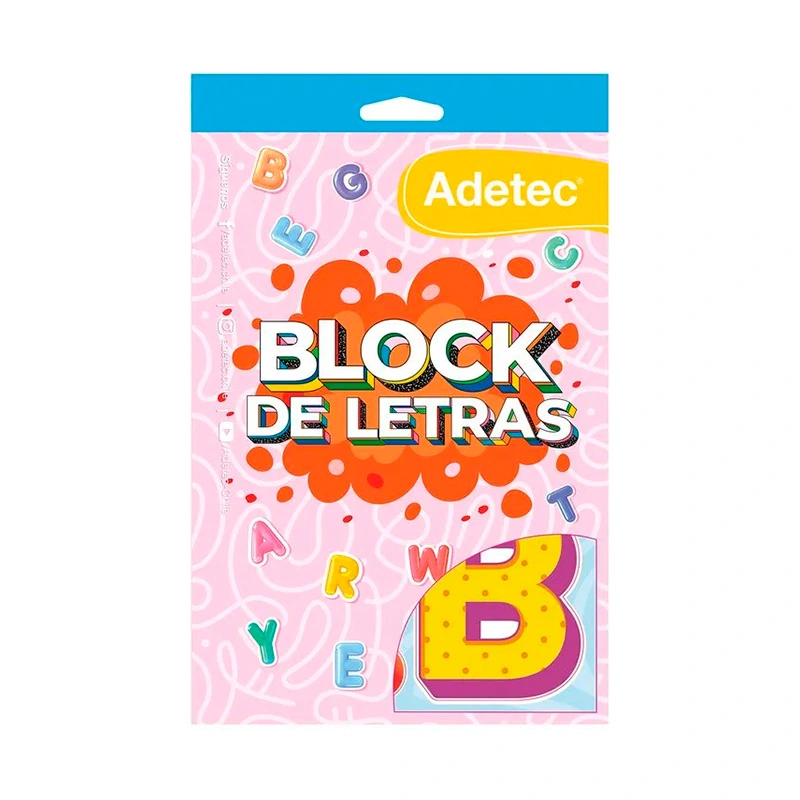 Block De Letras Stickers Adetec