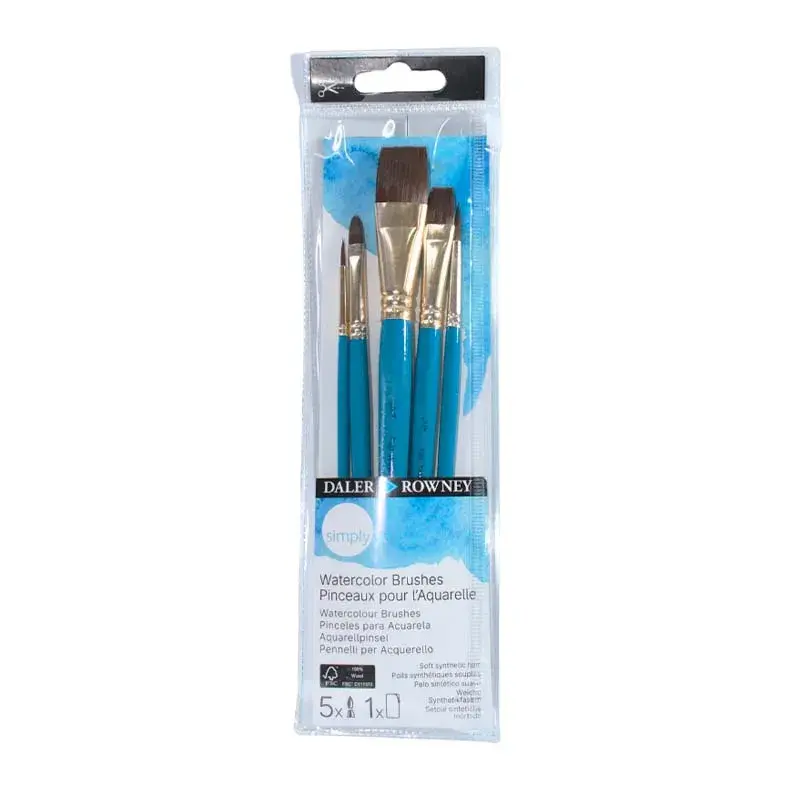 Set 5 Pinceles Acuarela Daler Rowney