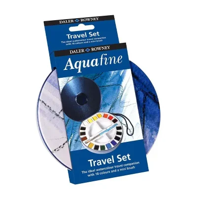 Aquafine Travel Tin 18 Col Half Daler Rowney