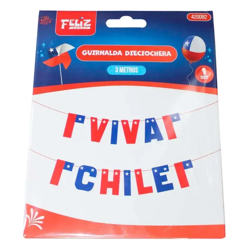 Set Guirnalda Fiestas Patrias 3Mts