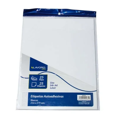Etiqueta Carta 216x279mm Mm Bca 25 Hjs Lavoro