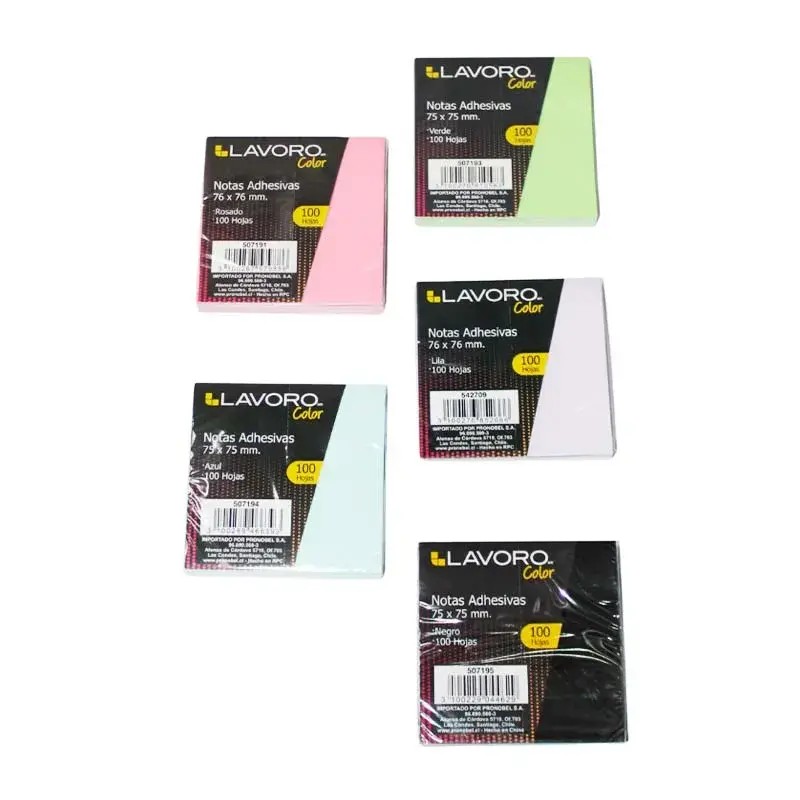 Nota Adhesiva 75x75Mm 100Hjs Lavoro