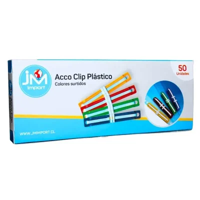 Accoclips 50Un Colores Surt Jm