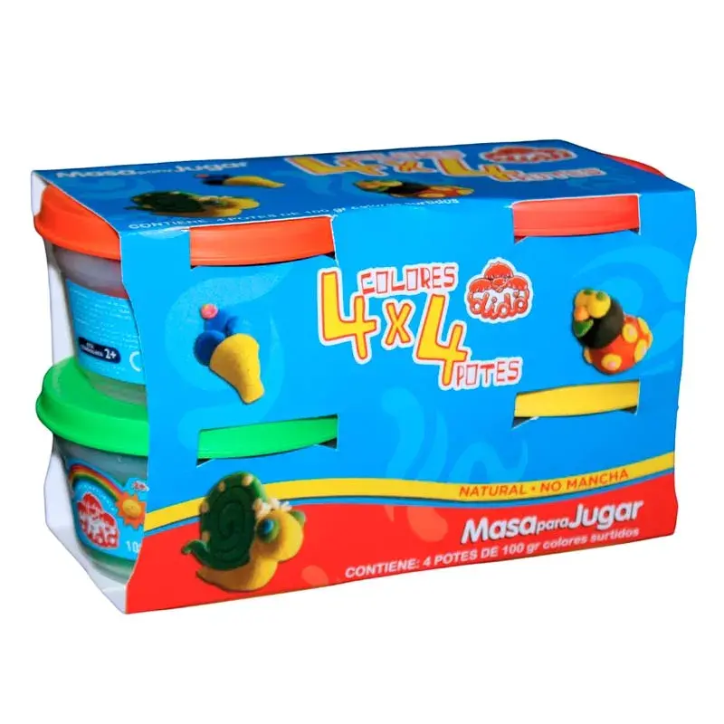 Set 4 Potes Masa Dido 100Gr c/u - Imagen 2