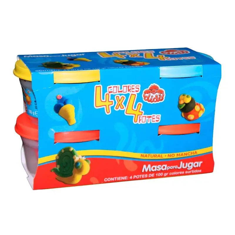 Set 4 Potes Masa Dido 100Gr c/u - Imagen 3