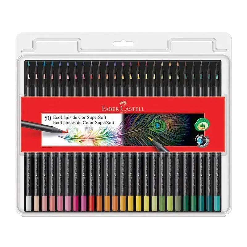 50 Ecolápices De Color Supersoft Faber Castell