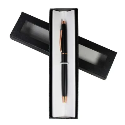 Bolígrafo Ideal Matte Black Copper Elegance