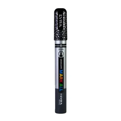 Marcador Lyra Tinta AcrÃlica Mark All 2mm efect/glitter