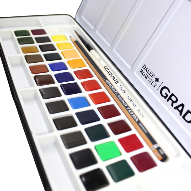 Acuarela 36Col Lata Negra Graduate Daler Rowney - Imagen 4