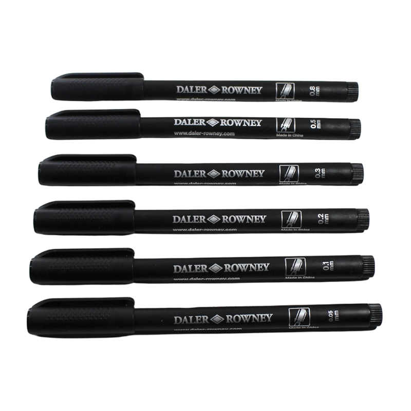 Set Marcador TiralĂneas 6Un Dif Puntas Simply Daler Rowney - Imagen 2