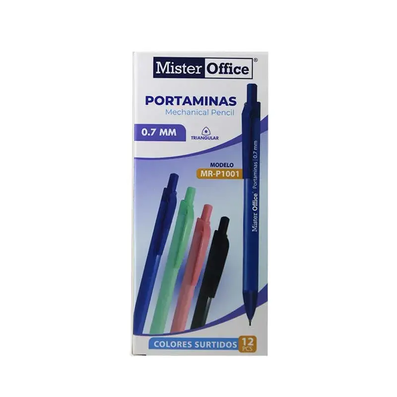 Portamina 0.7Mm Col Surt Mister Office (x Caja)
