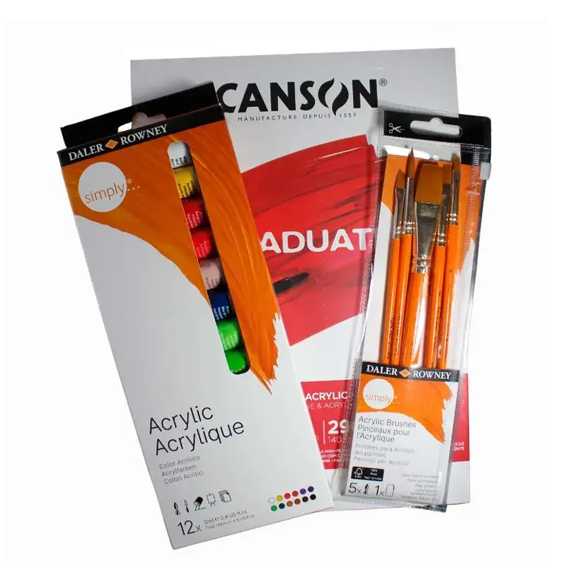 Set AcrÃlico Profesional Canson + Daler Rowney