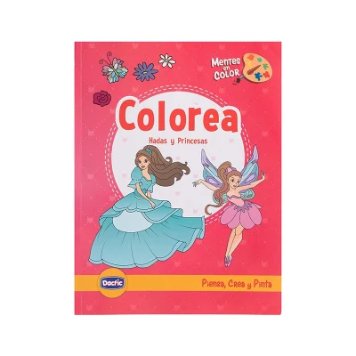 Libro P/Colorear Hada/Princesa 50Pag Dactic