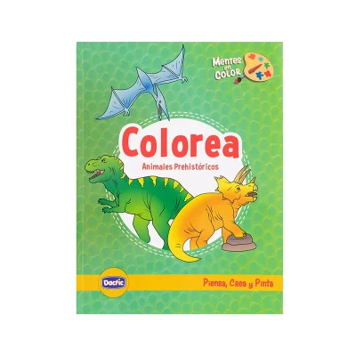 Libro P/Colorear Dinosaurios 50Pag Dactic
