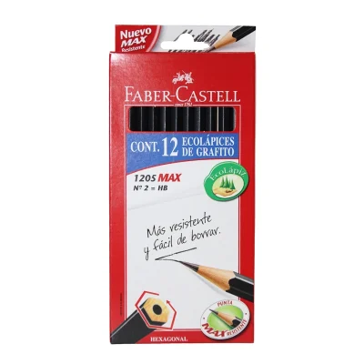 Lápiz Grafito Hex Caja 12 Faber Castell