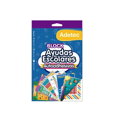 Mix Ayuda Tarea Block Stickers Adhesivos Adetec