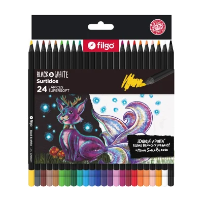 Lapiz 24 Colores Supersoft Filgo