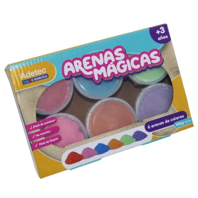 Set Arena Mágica 6Col Surt 100Gr c/u Adetec