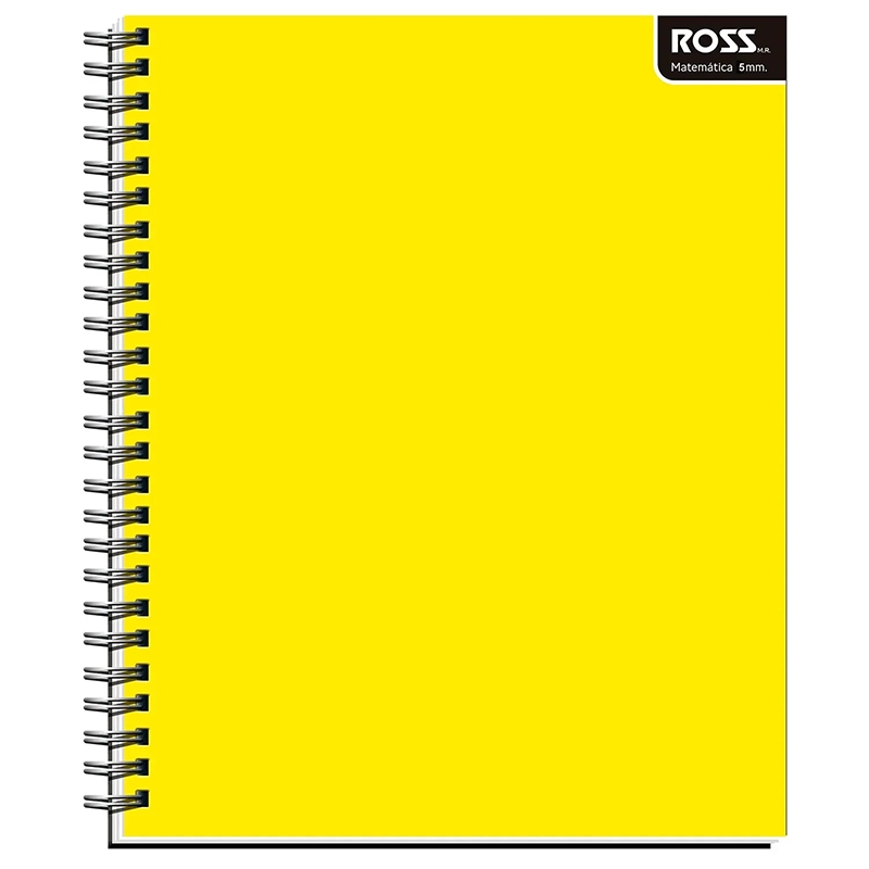 Pack 10 Cuaderno Universitario 5Mm Liso Doble Espiral Ross - Imagen 2