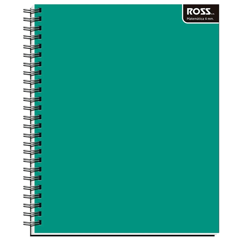 Pack 10 Cuaderno Universitario 5Mm Liso Doble Espiral Ross - Imagen 4