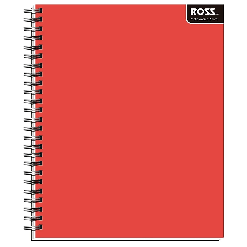 Pack 10 Cuaderno Universitario 5Mm Liso Doble Espiral Ross