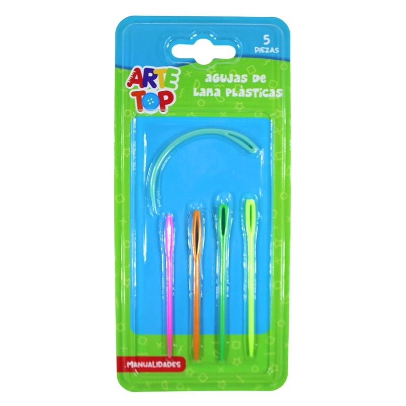 Set 5 Aguja Plásticas Lana Arte Top