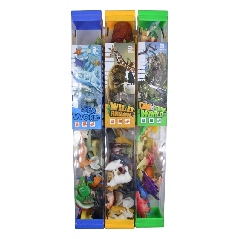 Set Cilindro 24 Animales Plásticos