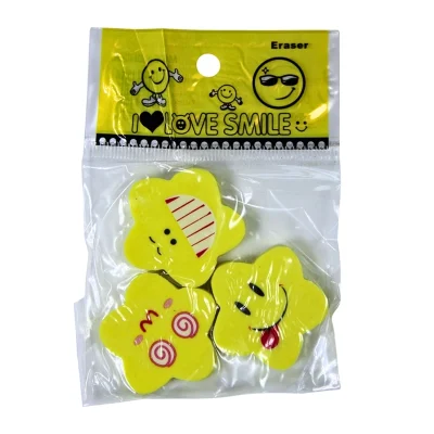 Set Gomas Con Diseño Estrellas Love Smile