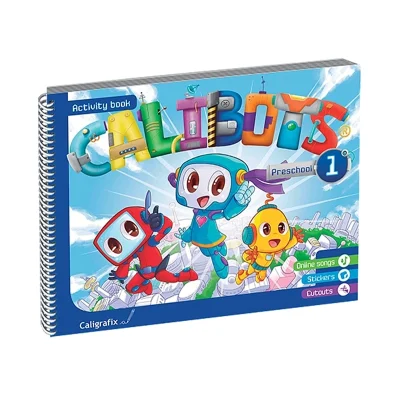 Cuaderno Calibots Preschool 1 Inglés Caligrafix