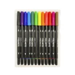 Marcador 12 Col Lettering Doble Pta Proarte - Imagen 3