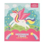 Block Para Colorear Unicornio Magia 20x20cm Artel