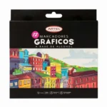 Set Marcadores Gráficos 12Col Artel