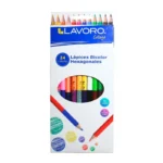 Lápiz Color 12 Largo 24 Col Bicolor Lavoro