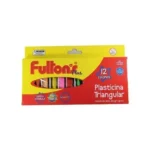 Plasticina Triangular Fulton 12 Colores