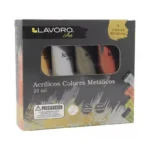 Pintura Acrílica Set de Colores Metalizados