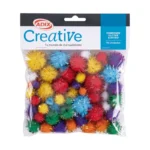 Pompones Glitter Surt 78Un Creative