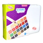 Acuarela En Pastillas 24 Colores + Pincel Aqua Brush