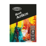 Block Acrílicos 300gr A4 25 Hjs Artel
